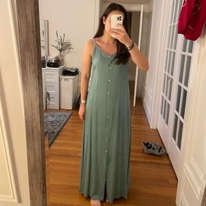 Green / blue maxi dress from boutique in Spain